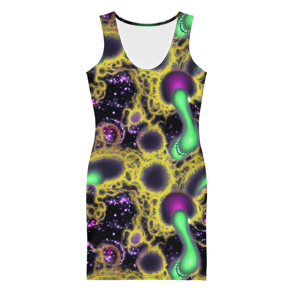 Galactic Grotto on Bodycon Dress — Front