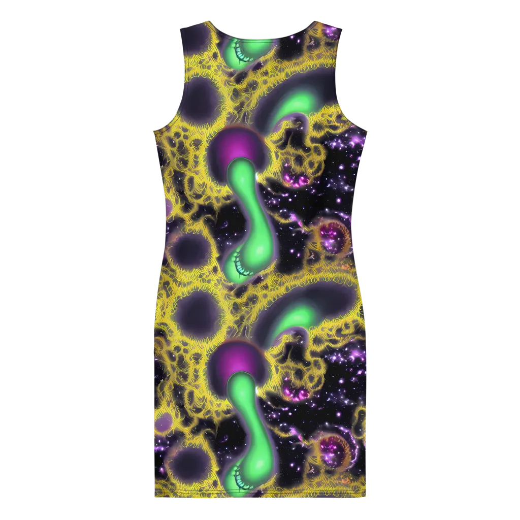 Galactic Grotto on Bodycon Dress — Back