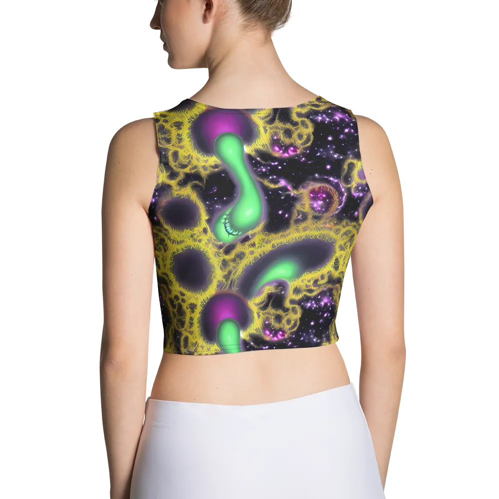 Galactic Grotto on Crop Top — Back