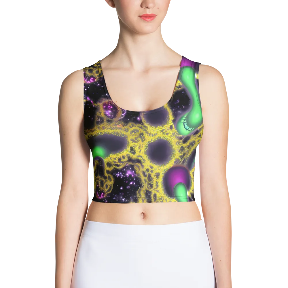 Galactic Grotto on Crop Top — Front