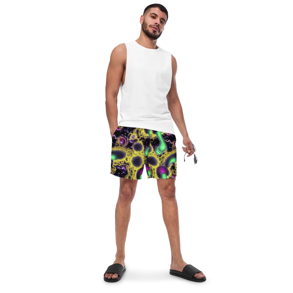 Galactic Grotto on Swim Trunks — Front
