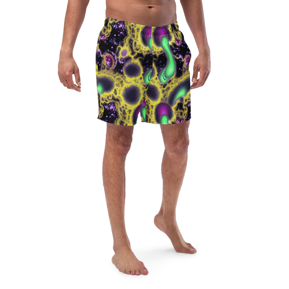 Galactic Grotto on Swim Trunks — Front