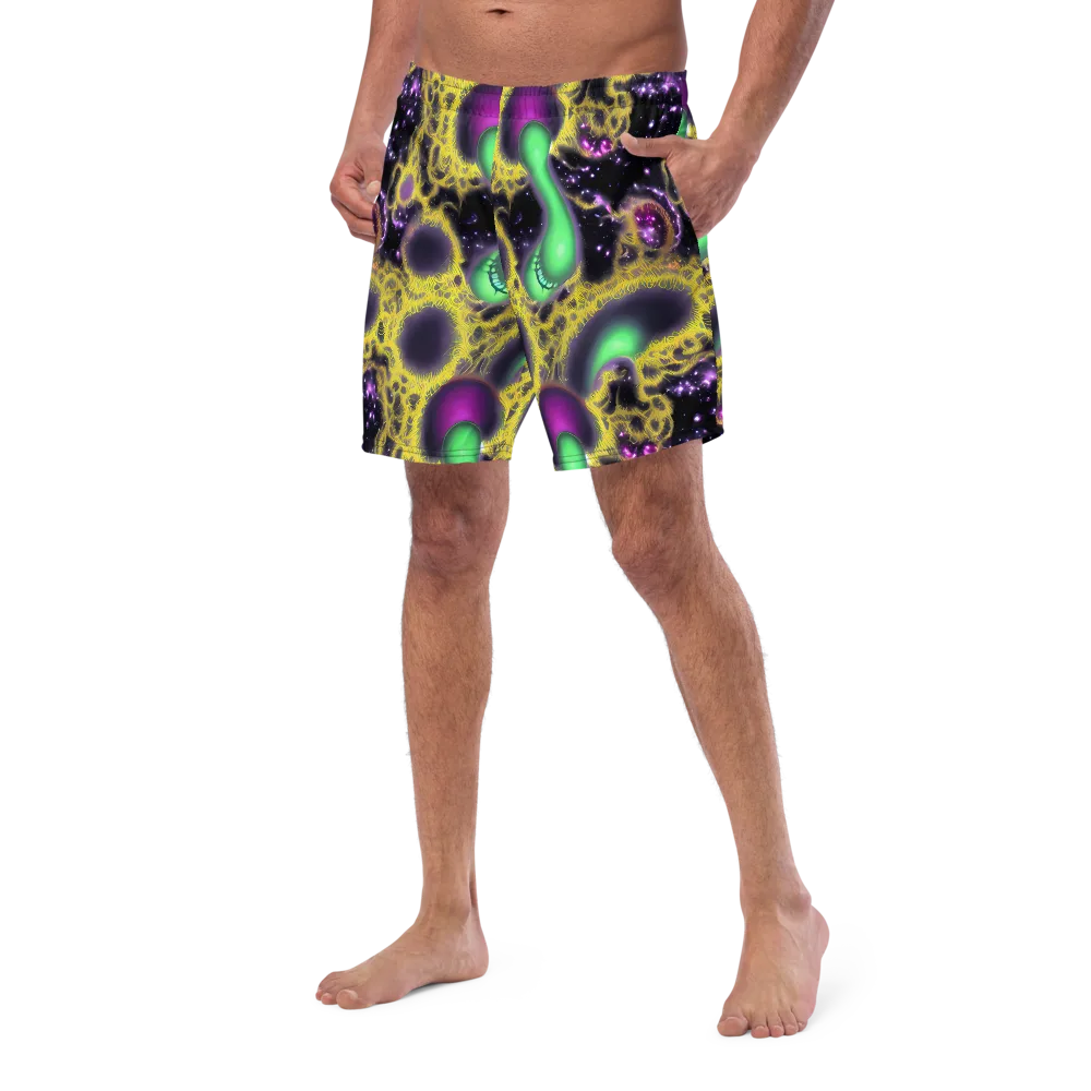 Galactic Grotto on Swim Trunks — Left Front