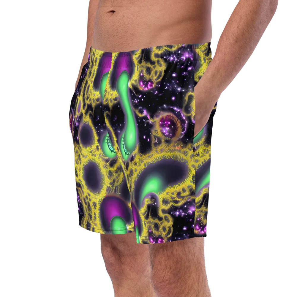 Galactic Grotto on Swim Trunks — Left Front