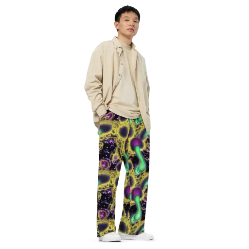 Galactic Grotto on a Wide-Leg Pants