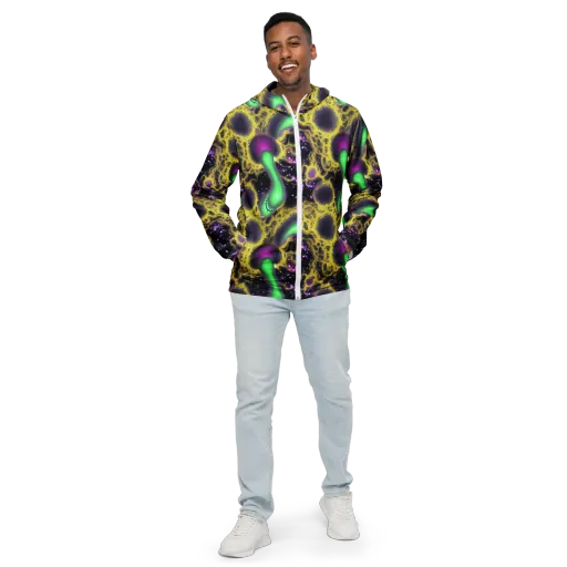 Galactic Grotto on a Men's Windbreaker
