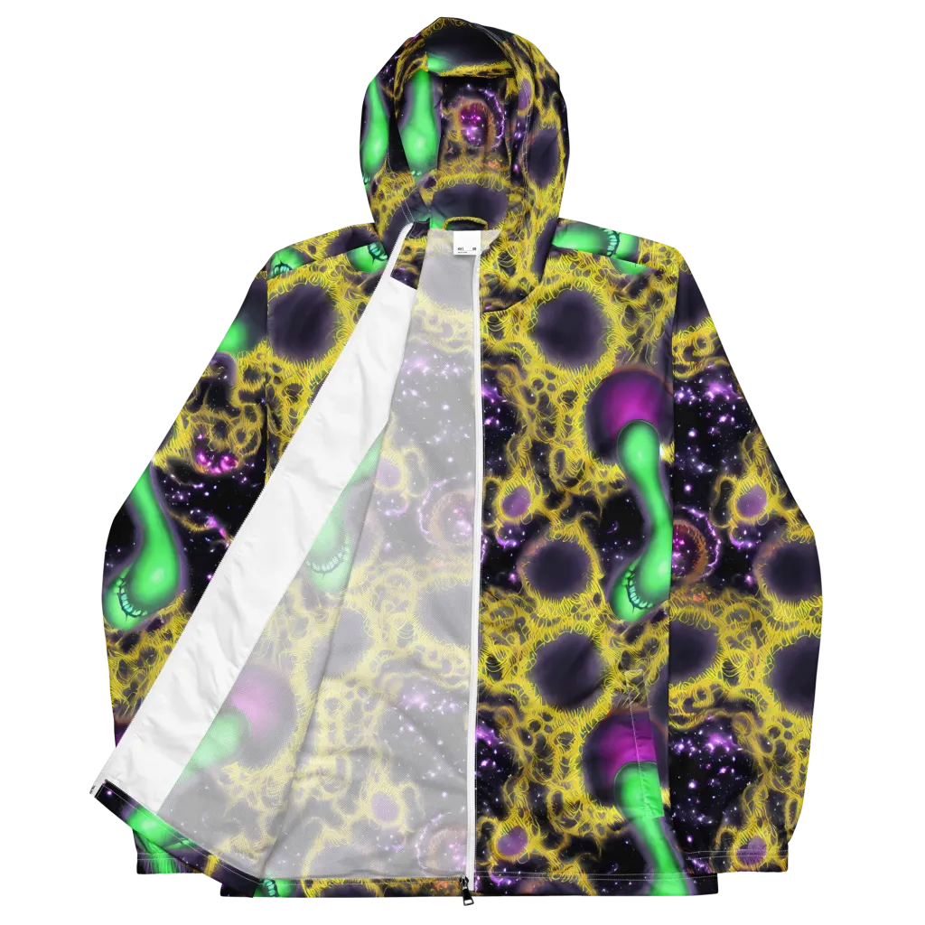 Galactic Grotto on Men's Windbreaker — Front