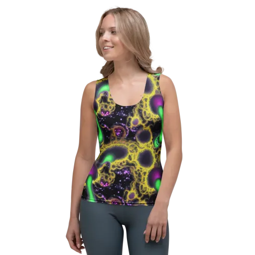 Galactic Grotto on a Women's Tank Top