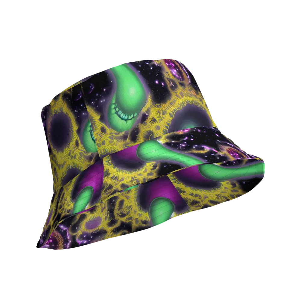 Galactic Grotto on Reversible Bucket Hat — Product details Outside