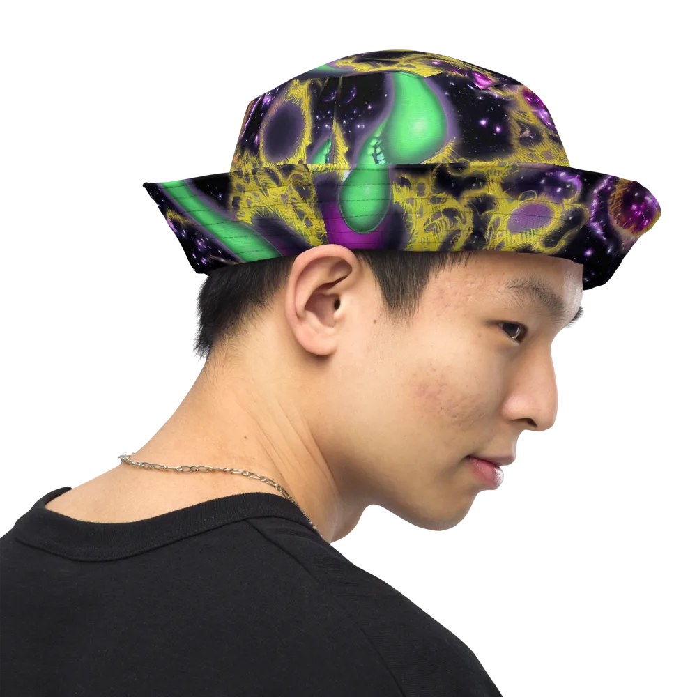 Galactic Grotto on Reversible Bucket Hat — Right Outside