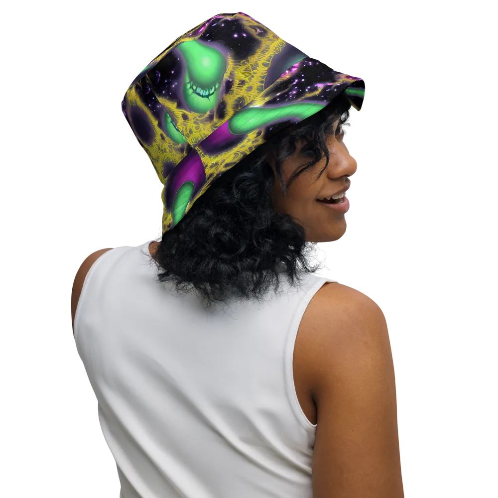 Galactic Grotto on Reversible Bucket Hat — Right Outside