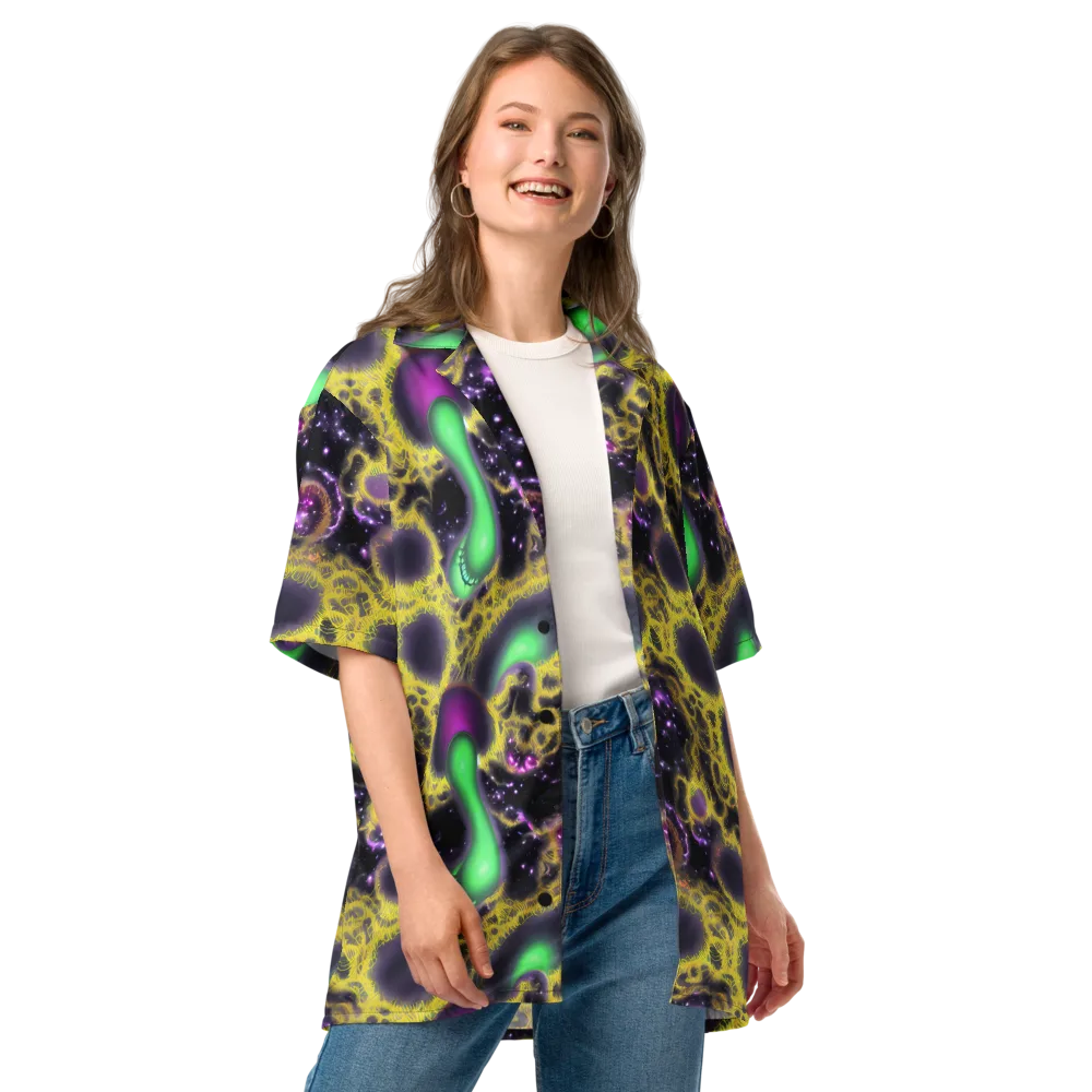 Galactic Grotto on Button Shirt — Front