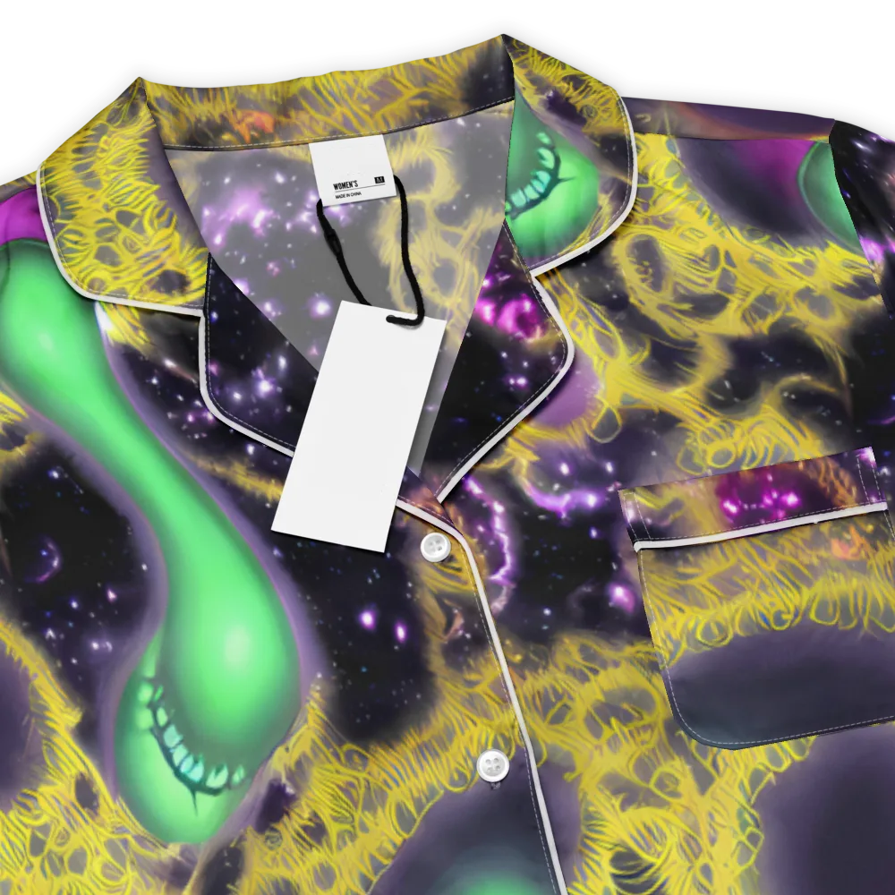 Galactic Grotto on Women's Short Sleeve Pajama Top — Product details