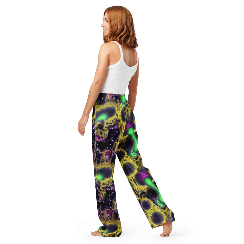Galactic Grotto on Women's Pajama Pants — Back