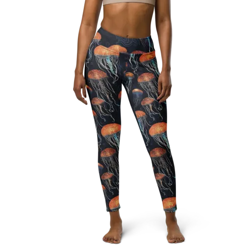 Abyssal Lanterns on a Yoga Leggings