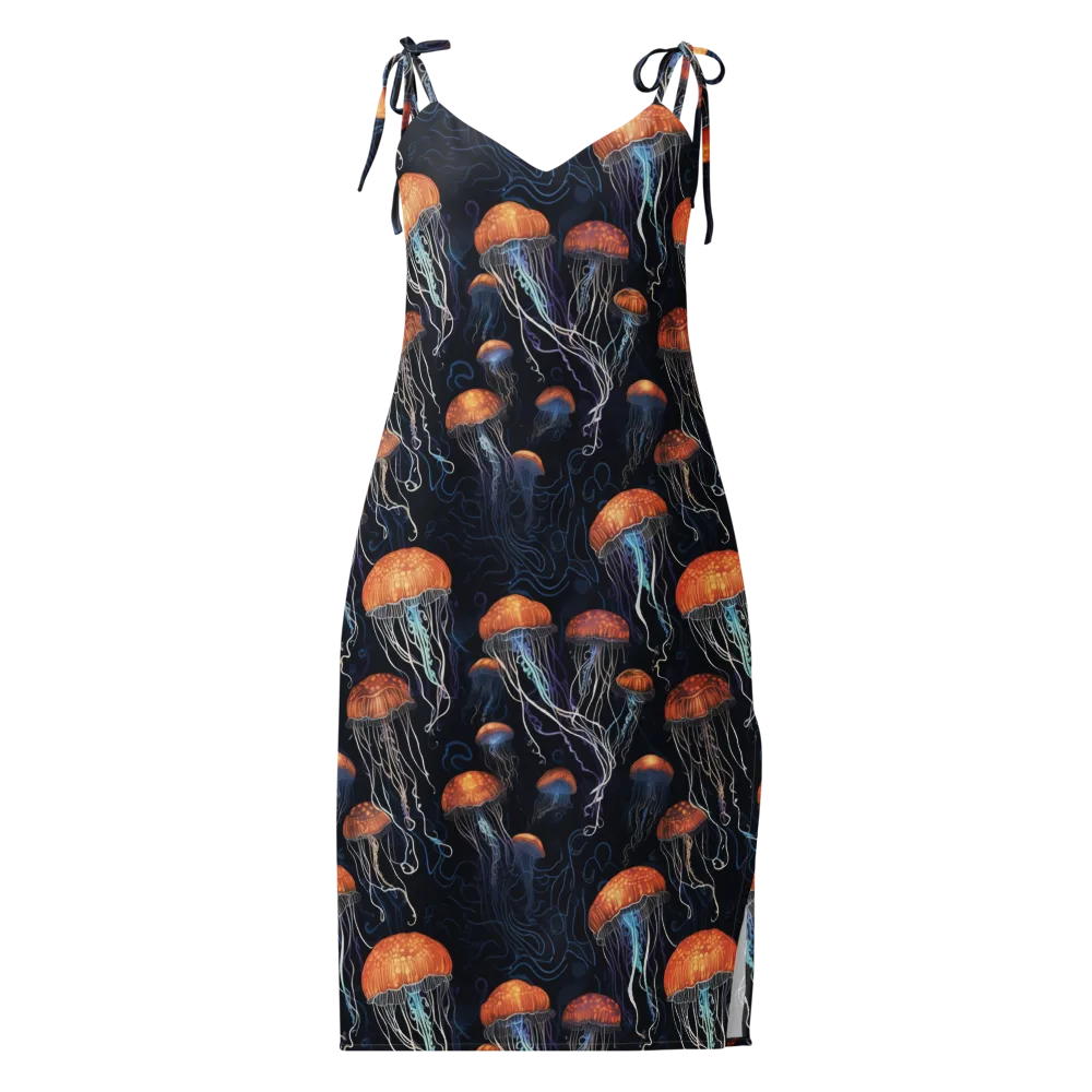 Abyssal Lanterns on Slip Dress — Front