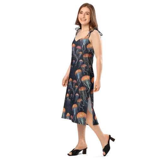 Abyssal Lanterns on a Slip Dress