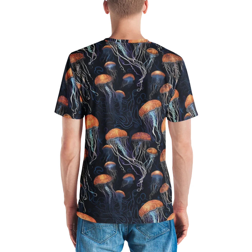 Abyssal Lanterns on Men's Crew Neck T-Shirt — Back