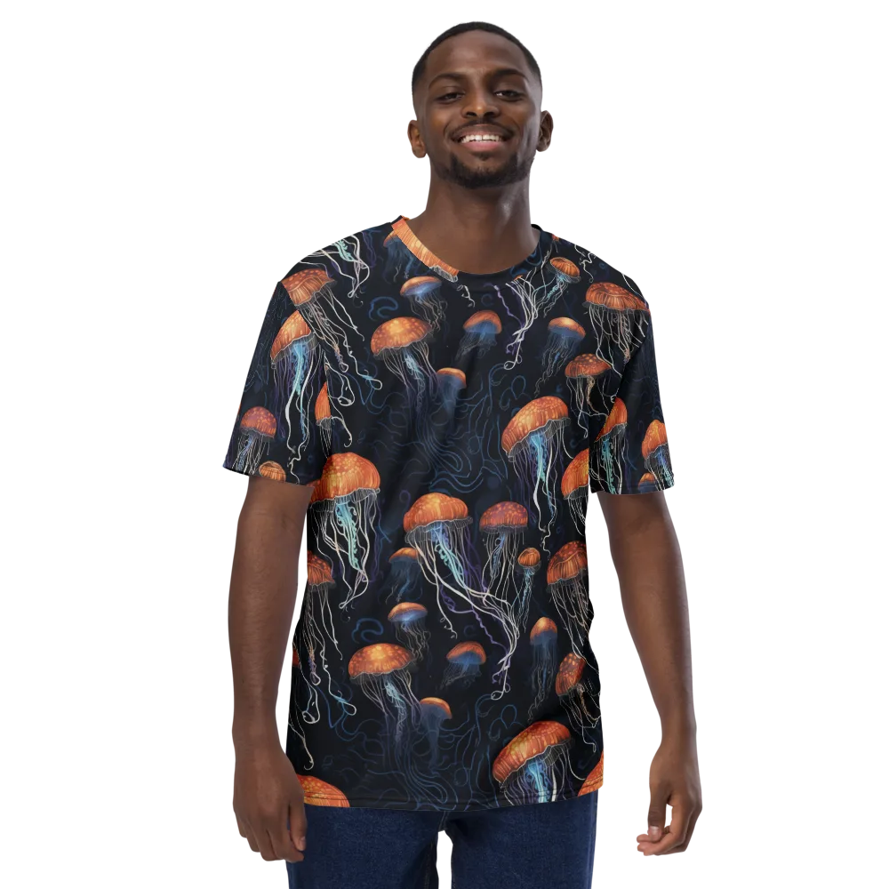 Abyssal Lanterns on Men's Crew Neck T-Shirt — Front