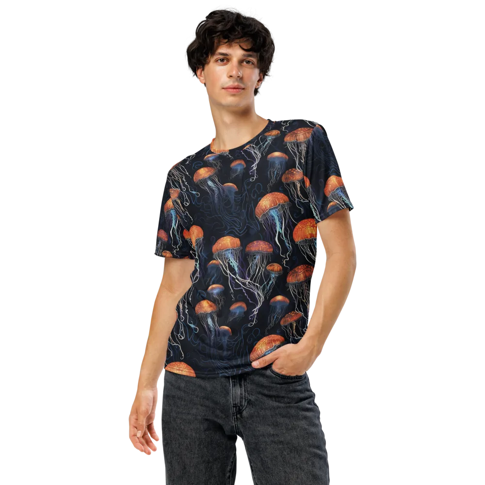 Abyssal Lanterns on Men's Crew Neck T-Shirt — Front