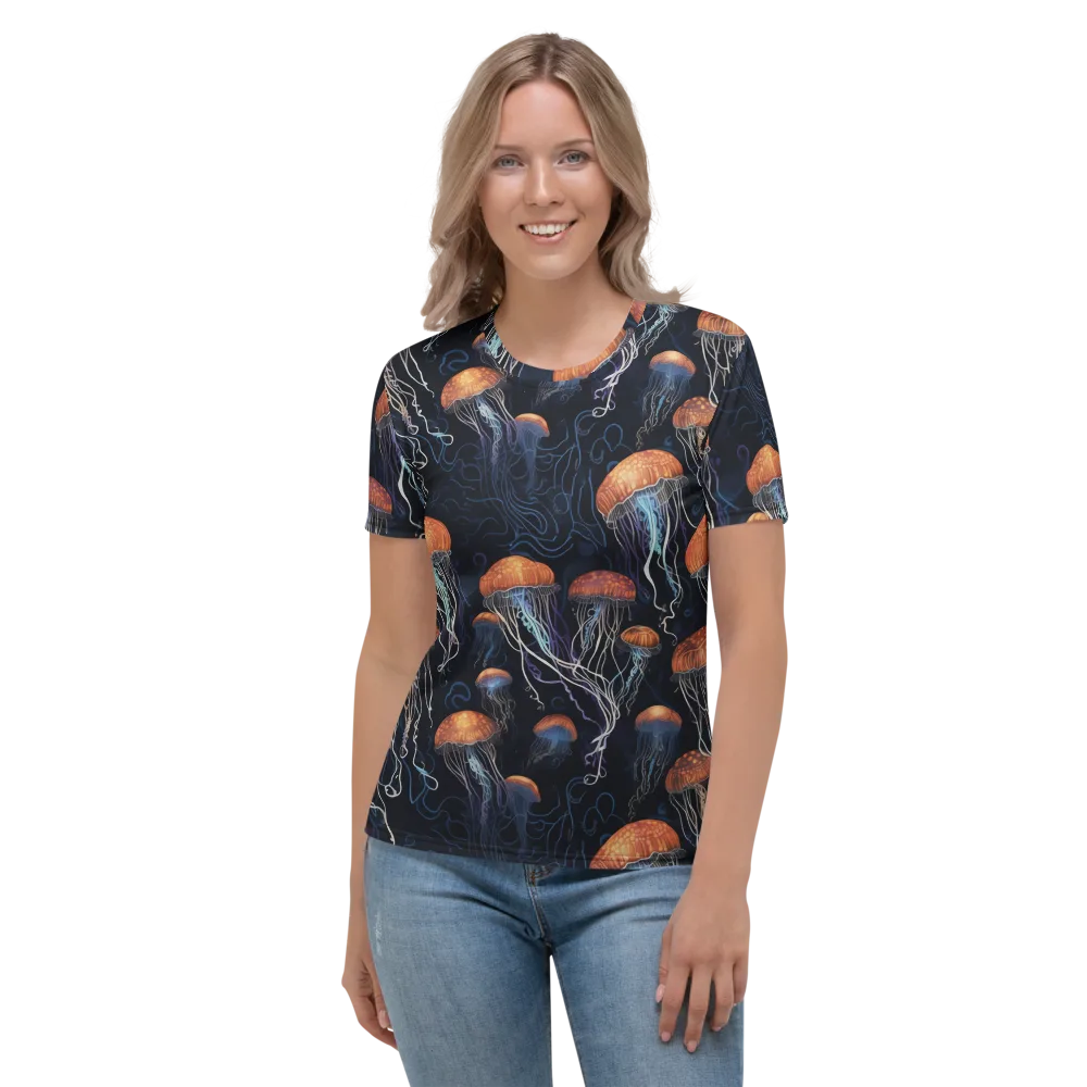 Abyssal Lanterns on Women's Crew Neck T-Shirt — Front