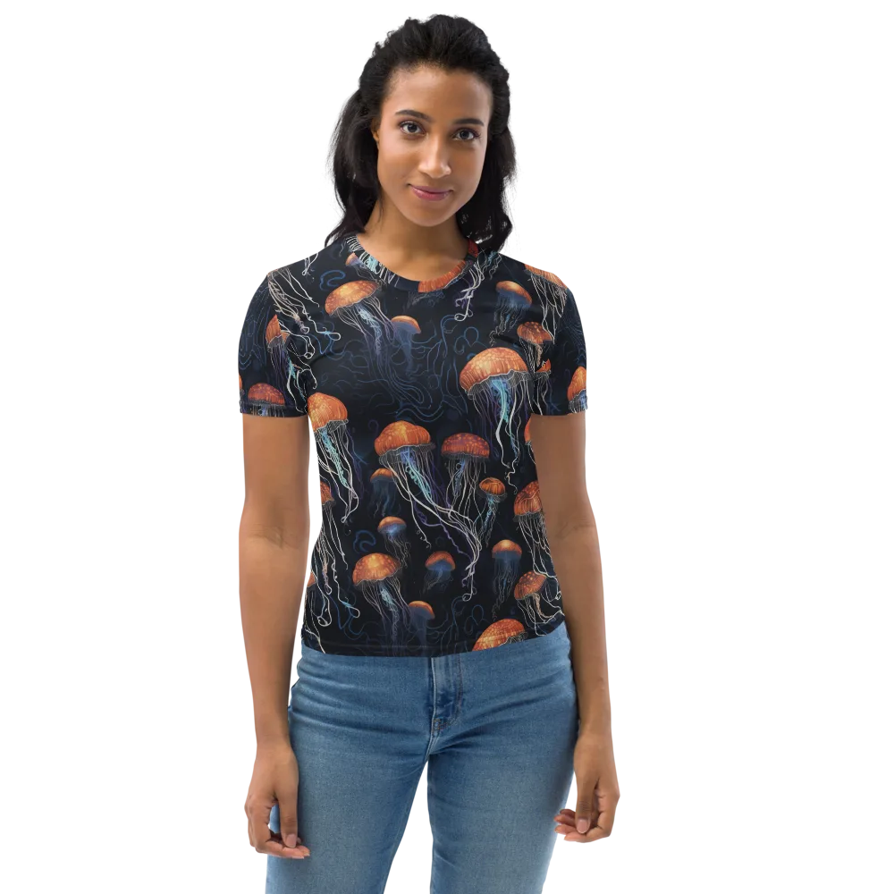 Abyssal Lanterns on Women's Crew Neck T-Shirt — Front