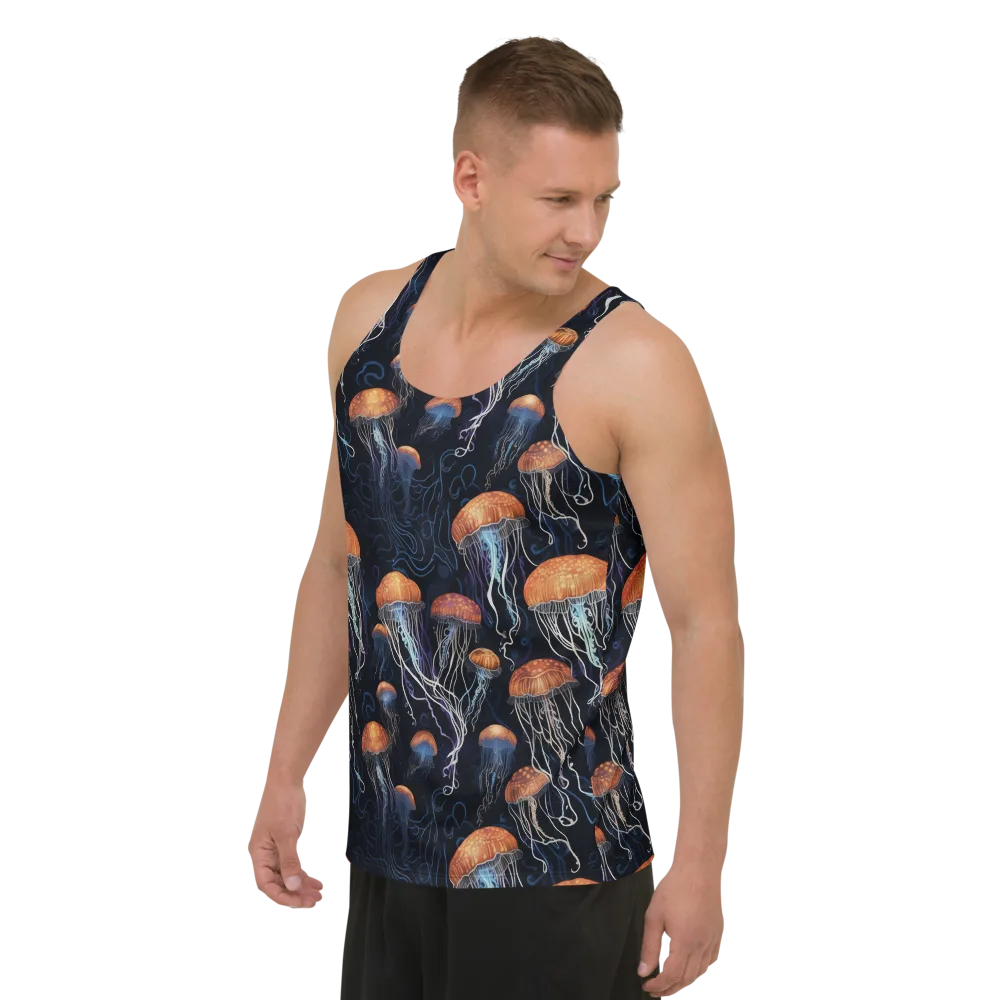 Abyssal Lanterns on Men's Tank Top — Left Front