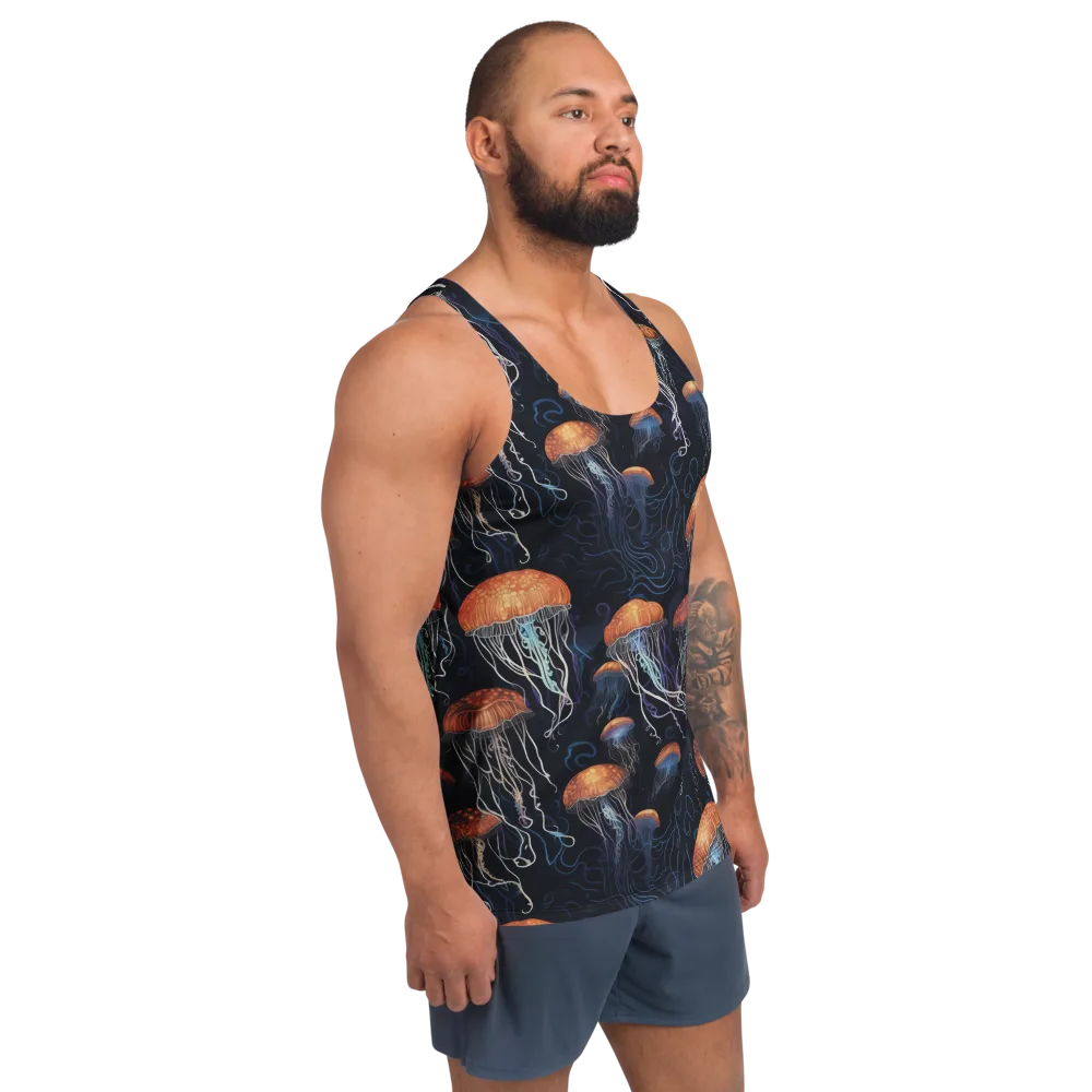 Abyssal Lanterns on Men's Tank Top — Right Front