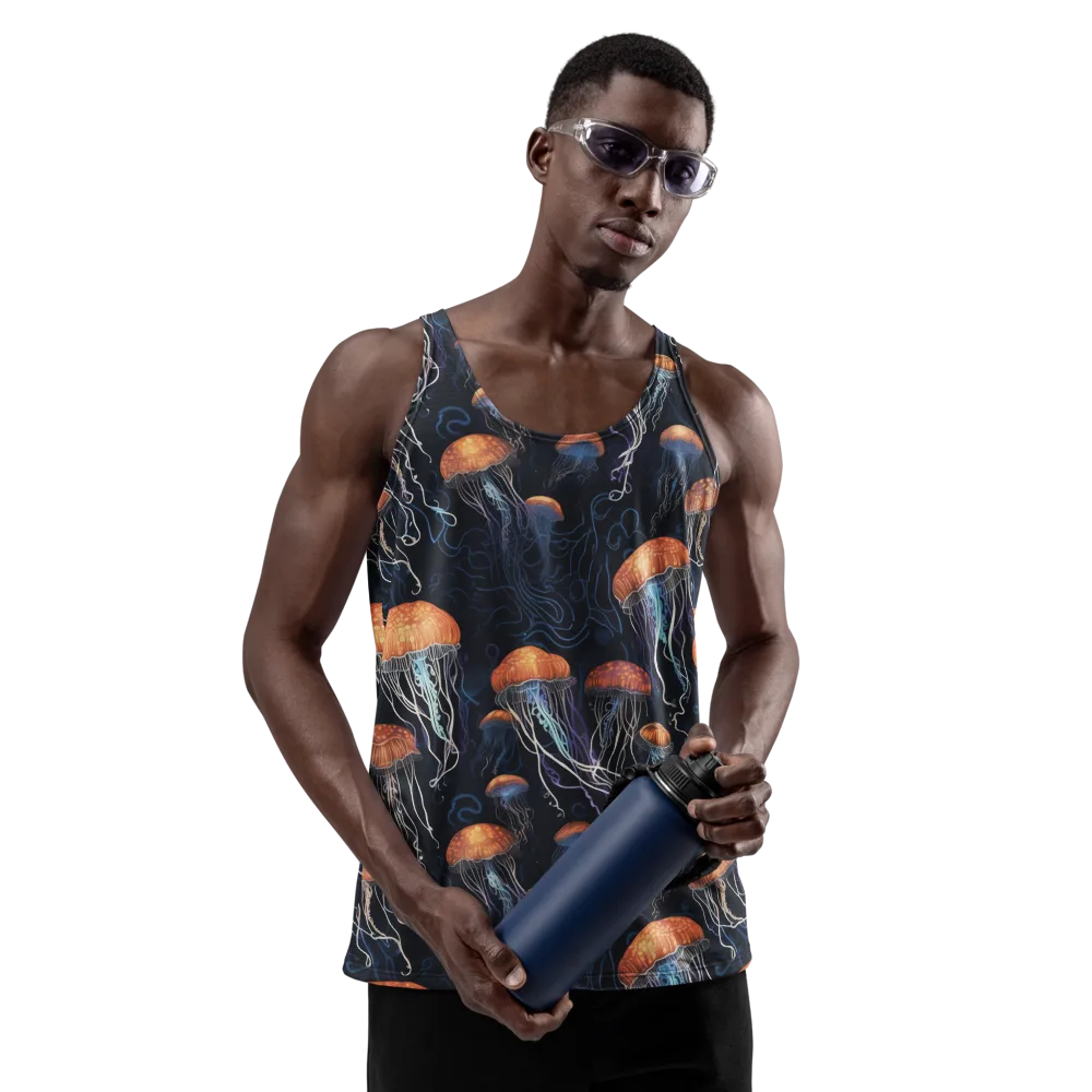 Abyssal Lanterns on Men's Tank Top — Front