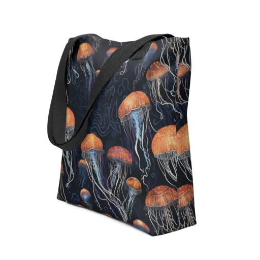Abyssal Lanterns on a Tote Bag