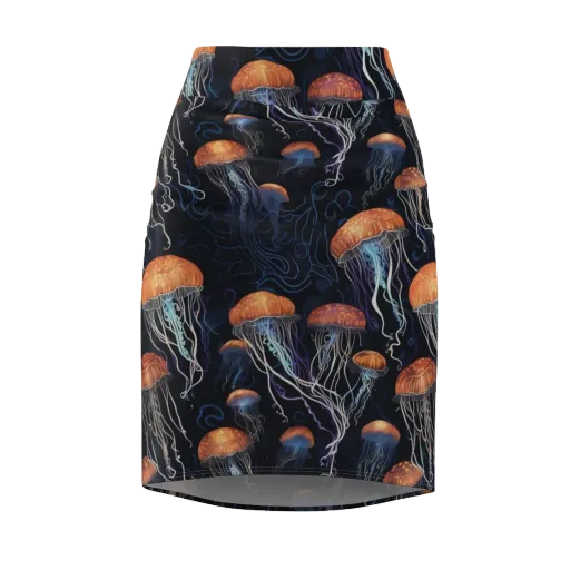 Abyssal Lanterns on a Pencil Skirt
