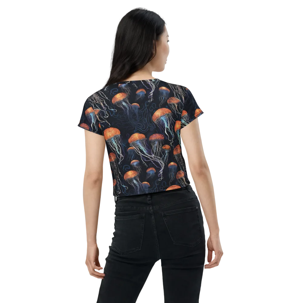 Abyssal Lanterns on Crop Tee — Back
