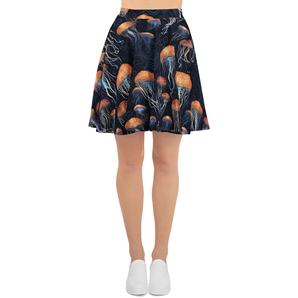 Abyssal Lanterns on Skater Skirt — Front