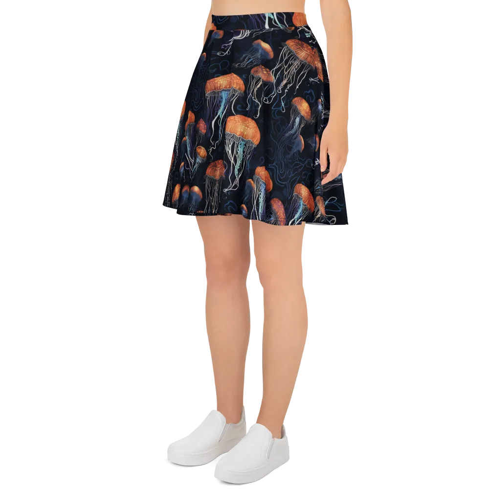 Abyssal Lanterns on Skater Skirt — Left