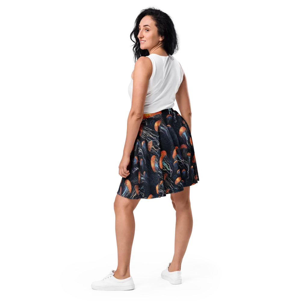 Abyssal Lanterns on Skater Skirt — Back