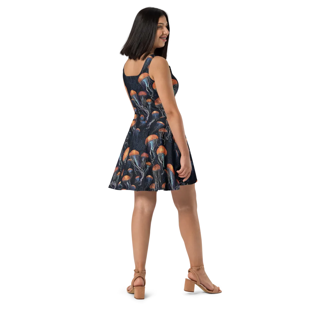 Abyssal Lanterns on Skater Dress — Right