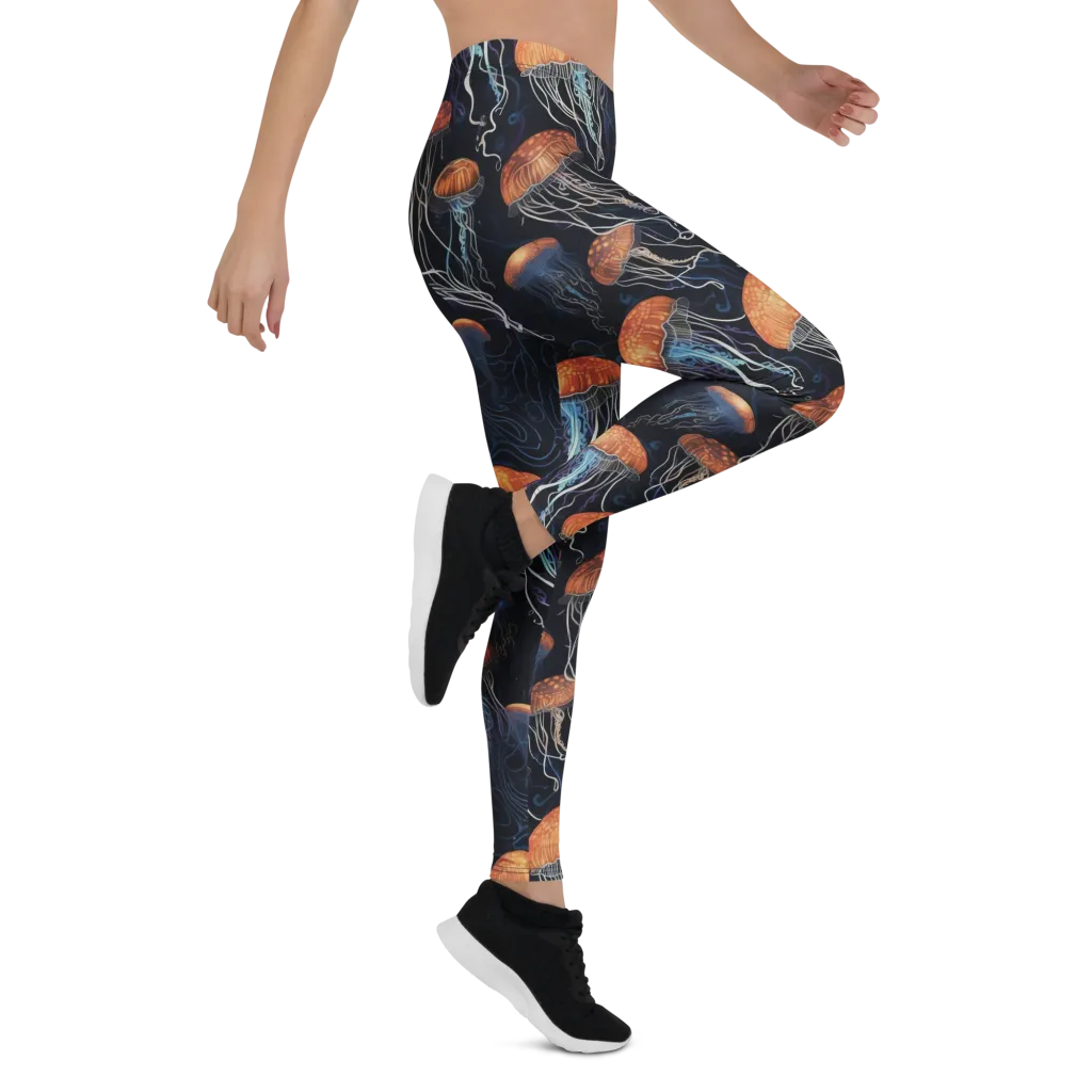 Abyssal Lanterns on Leggings — Right
