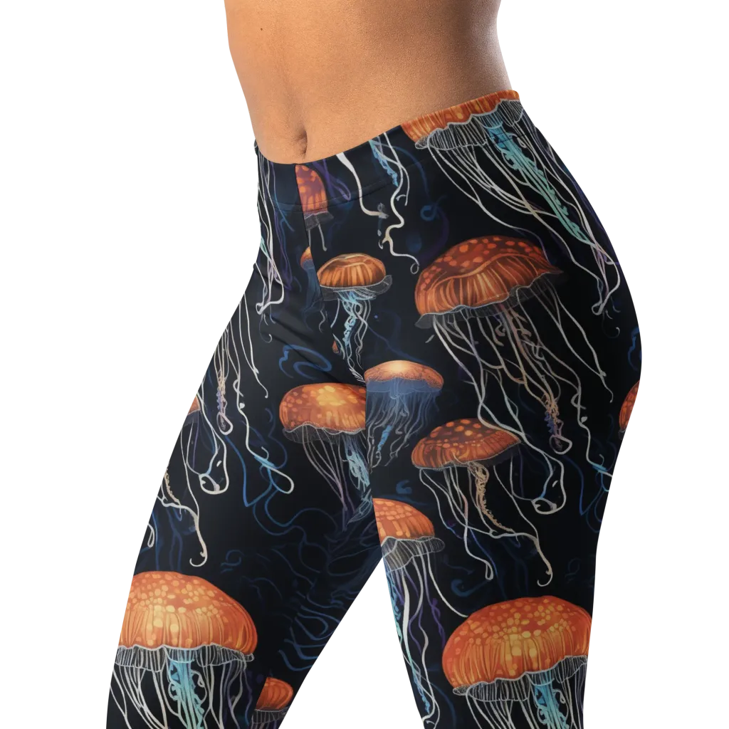 Abyssal Lanterns on Leggings — Left Front