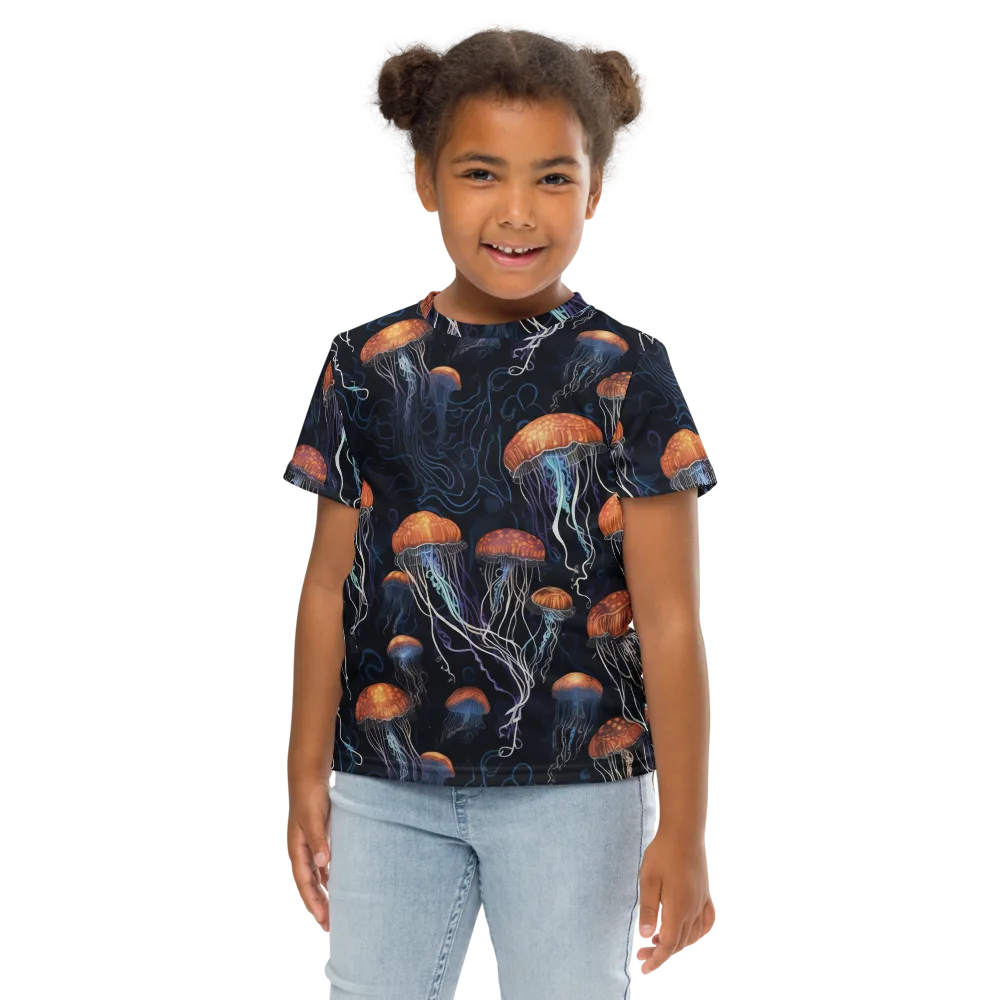 Abyssal Lanterns on Kids Crew Neck T-Shirt — Front