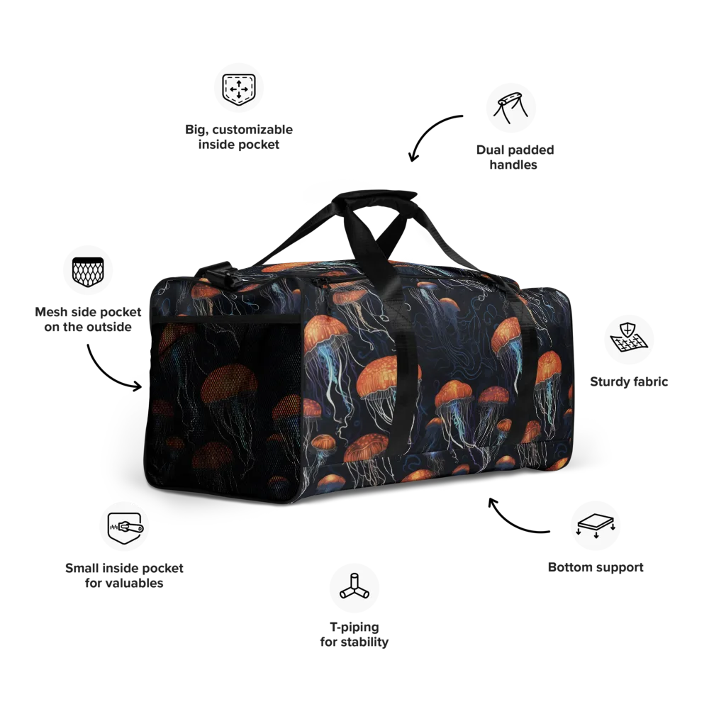 Abyssal Lanterns on Duffle Bag — Right Front