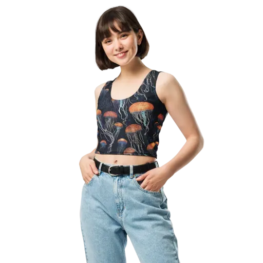 Abyssal Lanterns on a Crop Top