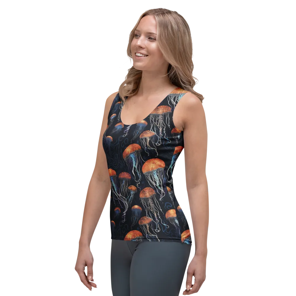 Abyssal Lanterns on Women's Tank Top — Left Front