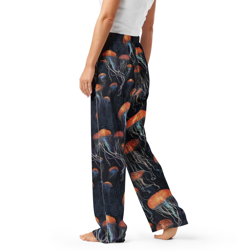 Abyssal Lanterns on Women's Pajama Pants — Left