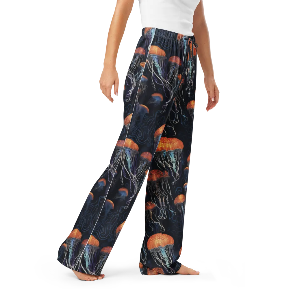 Abyssal Lanterns on Women's Pajama Pants — Right Front