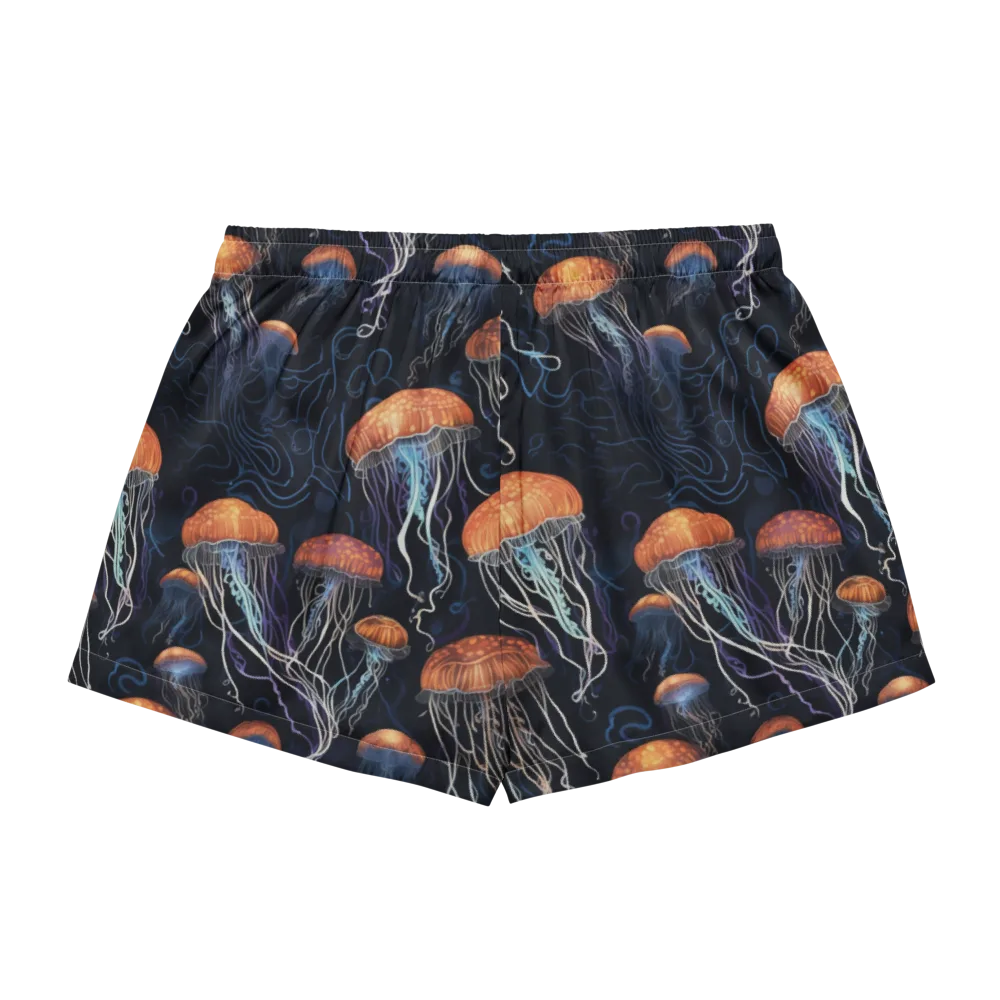 Abyssal Lanterns on Women's Pajama Shorts — Back