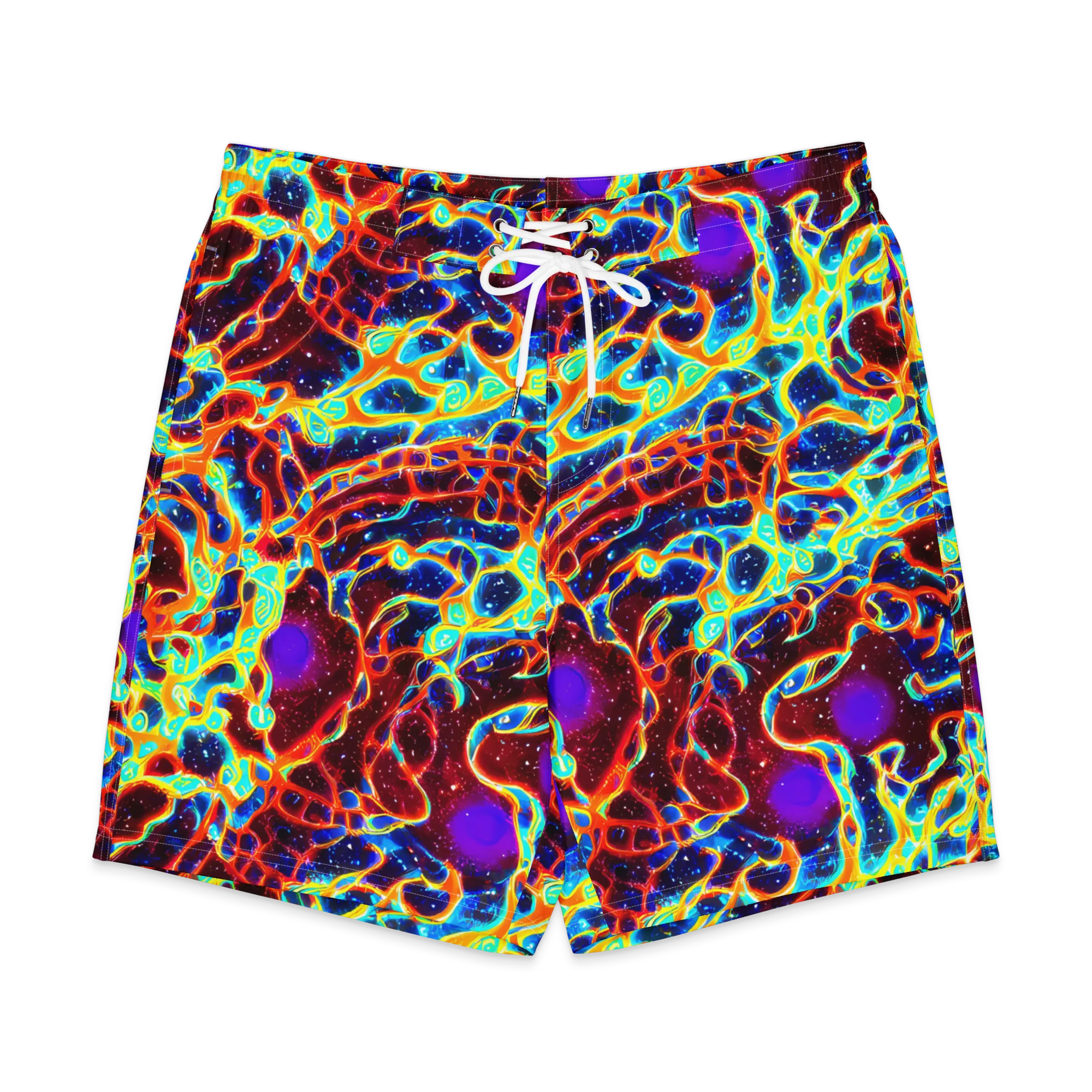 Supernova Tangle on Men's Board Shorts — Front