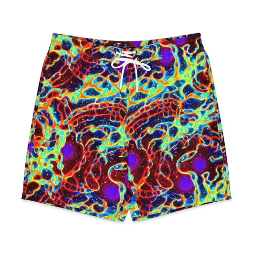 Supernova Tangle on a Men's Board Shorts