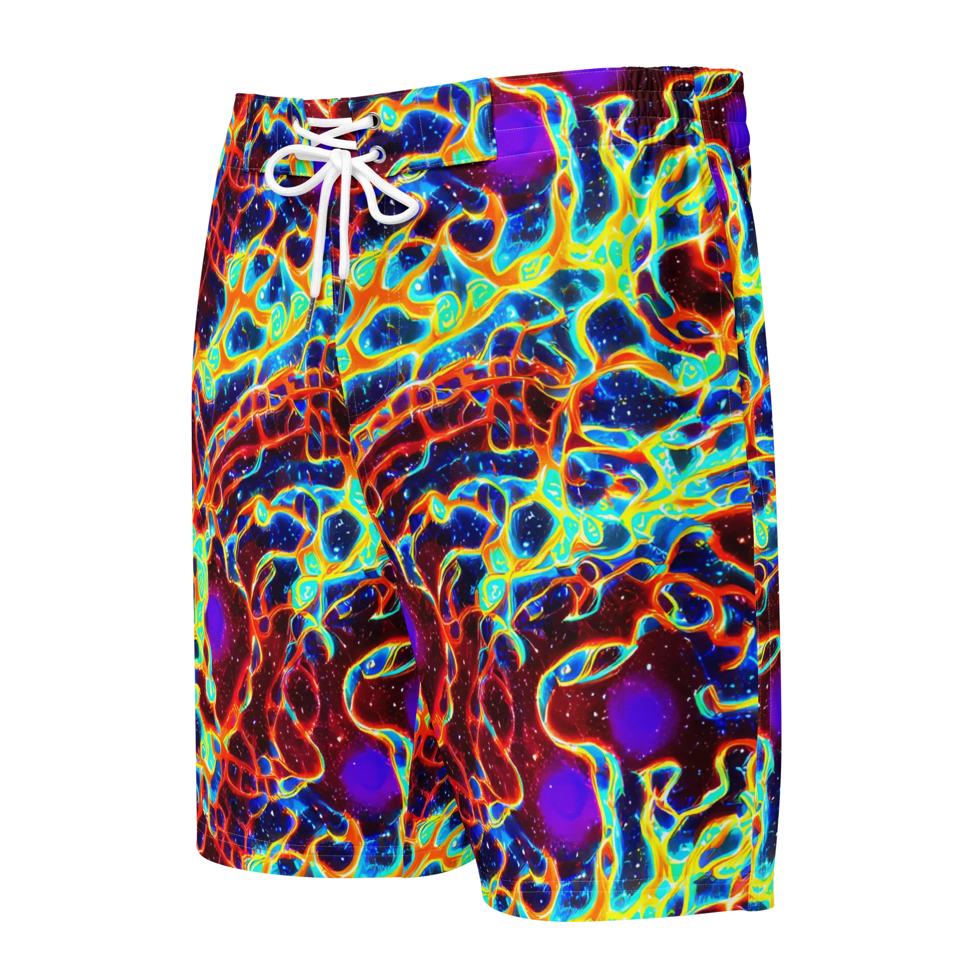 Supernova Tangle on Men's Board Shorts — Front