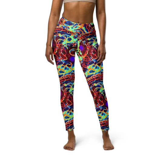 Supernova Tangle on a Yoga Leggings