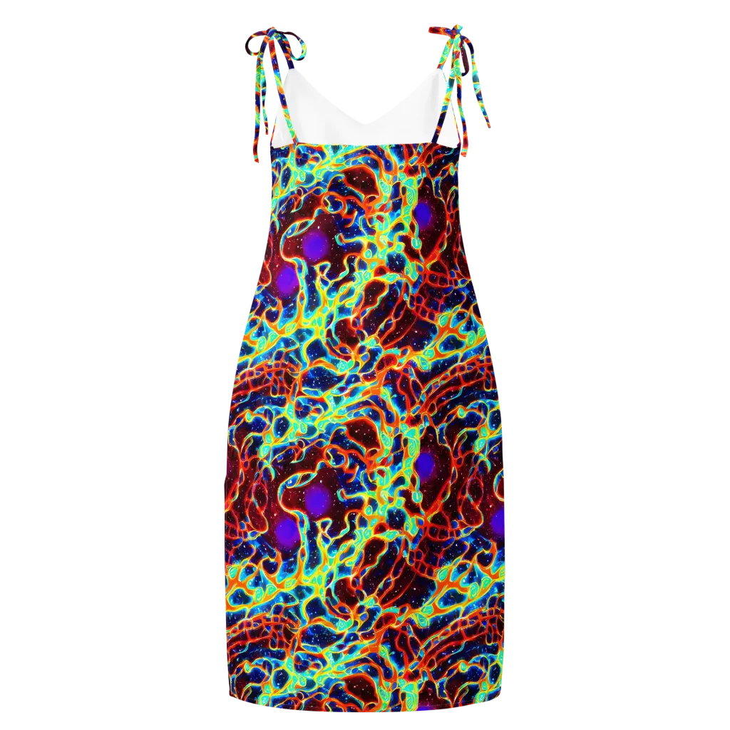 Supernova Tangle on Slip Dress — Back